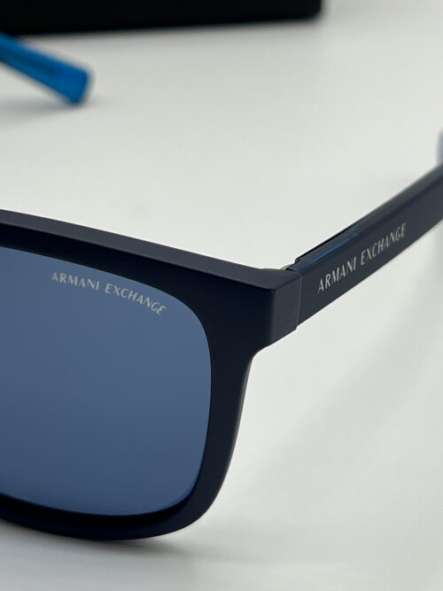 Armani Exchange Blue Square Men's Sunglasses