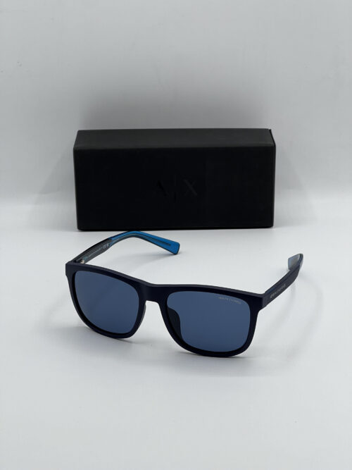 Armani Exchange Blue Square Men's Sunglasses