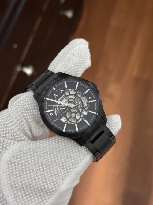 Armani Exchange Automatic Black Stainless Steel Watch